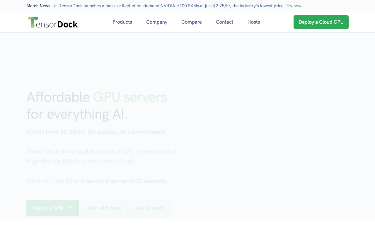 TensorDock Deployment Console